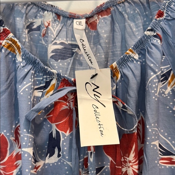 NY Collection Ruffled Blouse - Picture 2 of 4